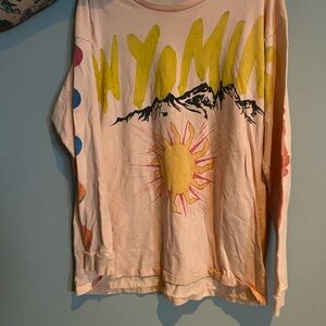 Authentic Large Kanye West Kim Kardashian Kids Wyoming Long Sleeve Tee Shirt